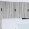 Image de vidaXL Meuble mural de cuisine avec porte Gris Sonoma 80 x 31 x 80 cm