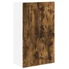 Image de vidaXL Meuble mural de cuisine avec porte ChÃªne fumÃ© 60 x 31 x 100 cm