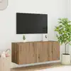 Image de vidaXL Meuble TV mural Montage mural ChÃªne artisanal 100 x 35 x 41 cm