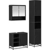 Image de vidaXL Ensemble de mobilier de salle de bain 3 pcs ChÃªne noir