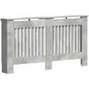 Image de vidaXL Cache-Radiateur Gris bÃ©ton 152 x 19 x 81,5 cm Bois d'ingÃ©nierie