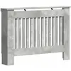 Image de vidaXL Cache-Radiateur Gris bÃ©ton 112 x 19 x 81,5 cm Bois d'ingÃ©nierie