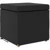 Image de vidaXL Tabouret Noir Cuir SynthÃ©tique et Bois Composite