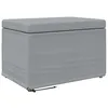 Image de vidaXL Tabouret Gris clair 60 x 40 x 40 cm Tissu et bois stratifiÃ©
