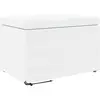 Image de vidaXL Tabouret Blanc Cuir SynthÃ©tique et Bois Composite