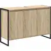Image de vidaXL Cabinet de salle de bain avec stockage Sonoma 90 x 30 x 60 cm