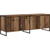 Image de vidaXL Meuble TV Bois Ancien 140 x 36 x 49.5 cm Bois d'ingÃ©nierie