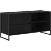 Image de vidaXL Meuble TV ChÃªne noir 100 x 36 x 49,5 cm Bois d'ingÃ©nierie