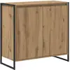 Image de vidaXL Meuble d'appoint ChÃªne artisan 79 x 36 x 75 cm