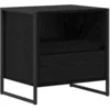 Image de vidaXL Table de chevet ChÃªne noir 50 x 39,5 x 50 cm Bois d'ingÃ©nierie