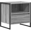 Image de vidaXL Table de chevet Gris Sonoma 50 x 39,5 x 50 cm Bois d'ingÃ©nierie
