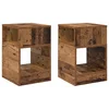 Image de vidaXL Table d'appoint 2 pcs Bois ancien 30,5 x 30 x 45 cm