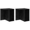 Image de vidaXL Table d'appoint 2 pcs ChÃªne noir 37 x 32 x 40 cm