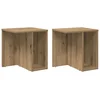 Image de vidaXL Table d'appoint 2 pcs ChÃªne artisanal 37 x 32 x 40 cm