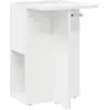 Image de vidaXL Table d'appoint Blanc 35 x 40 x 55 cm Bois d'ingÃ©nierie
