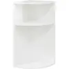 Image de vidaXL Table d'appoint Blanc brillant 29,6 x 29,6 x 60 cm