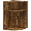 Image de vidaXL Table d'appoint ChÃªne fumÃ© 39,7 x 39,7 x 60 cm
