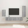 Image de vidaXL Ensemble meuble TV 3 pcs Gris Sonoma Bois d'ingÃ©nierie