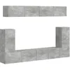 Image de vidaXL Ensemble meuble TV 5 pcs Gris bÃ©ton Bois d'ingÃ©nierie