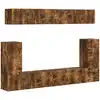 Image de vidaXL Ensemble meuble TV 5 pcs ChÃªne fumÃ© Bois d'ingÃ©nierie