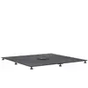 Image de Vidaxl Pied De Parasol Gris FoncÃ© 100 X 100 X 4 Cm Acier