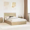 Image de vidaXL Lit de Rangement ChÃªne Sonoma 140 x 190 cm Bois d'ingÃ©nierie
