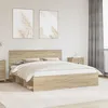 Image de vidaXL Cadre de lit avec tÃªte de lit Sonoma 180 x 200 cm Pin massif