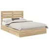 Image de vidaXL Lit de Rangement ChÃªne Sonoma 160 x 200 cm Bois d'ingÃ©nierie