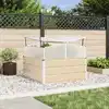 Image de Vidaxl JardiniÃ¨re Ivoire 100 X 100 X 77 Cm Acier GalvanisÃ©