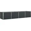 Image de Vidaxl JardiniÃ¨re Anthracite 195 X 100 X 45 Cm Acier GalvanisÃ©