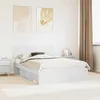 Image de vidaXL Cadre de lit avec tÃªte de lit Blanc 140 x 190 cm Pin massif