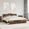 Image de vidaXL Cadre de lit ChÃªne fumÃ© 180 x 200 cm Pin massif