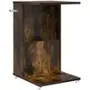 Image de vidaXL Table d'appoint ChÃªne fumÃ© 40 x 35 x 60 cm Bois d'ingÃ©nierie