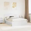 Image de vidaXL Cadre de lit avec tÃªte de lit Blanc 140 x 190 cm Pin massif