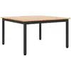 Image de vidaXL Table basse Naturel 80 x 80 x 45 cm Bois de pin massif