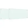 Image de vidaXL Protection de cuisine 2 pcs Blanc 90 x 40 cm verre trempÃ©