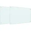 Image de vidaXL Protection de cuisine 2 pcs Blanc 90 x 60 cm verre trempÃ©