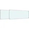Image de vidaXL Protection de cuisine 2 pcs Blanc 100 x 40 cm verre trempÃ©
