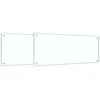 Image de vidaXL Protection de cuisine 2 pcs Transparent 100 x 40 cm