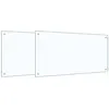 Image de vidaXL Protection de cuisine 2 pcs Transparent 100 x 50 cm