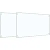Image de vidaXL Protection de cuisine 2 pcs Transparent 100 x 60 cm