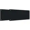 Image de vidaXL Protection de cuisine 2 pcs Noir 90 x 40 cm verre trempÃ©