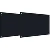 Image de vidaXL CrÃ©dences de Cuisine 2 pcs Noir 90 x 50 cm Verre trempÃ©