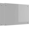 Image de vidaXL Protection de cuisine 2 pcs Gris clair 70 x 50 cm verre trempÃ©