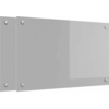 Image de vidaXL Protection de cuisine 2 pcs Gris clair 80 x 50 cm verre trempÃ©