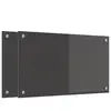 Image de vidaXL Protection de cuisine 2 pcs Gris foncÃ© 70 x 40 cm verre trempÃ©