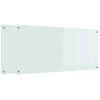 Image de vidaXL Protection de cuisine 2 pcs Blanc 110 x 50 cm verre trempÃ©