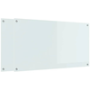 Image de vidaXL Protection de cuisine 2 pcs Blanc 110 x 60 cm verre trempÃ©