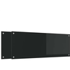 Image de vidaXL Protection de cuisine 2 pcs Noir 110 x 40 cm verre trempÃ©