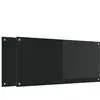 Image de vidaXL Protection de cuisine 2 pcs Noir 110 x 50 cm verre trempÃ©